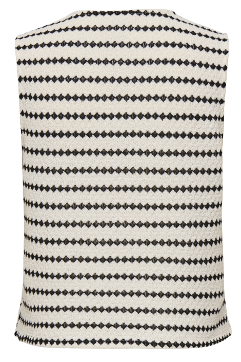 Only onleva s/l short stripe vest jrs